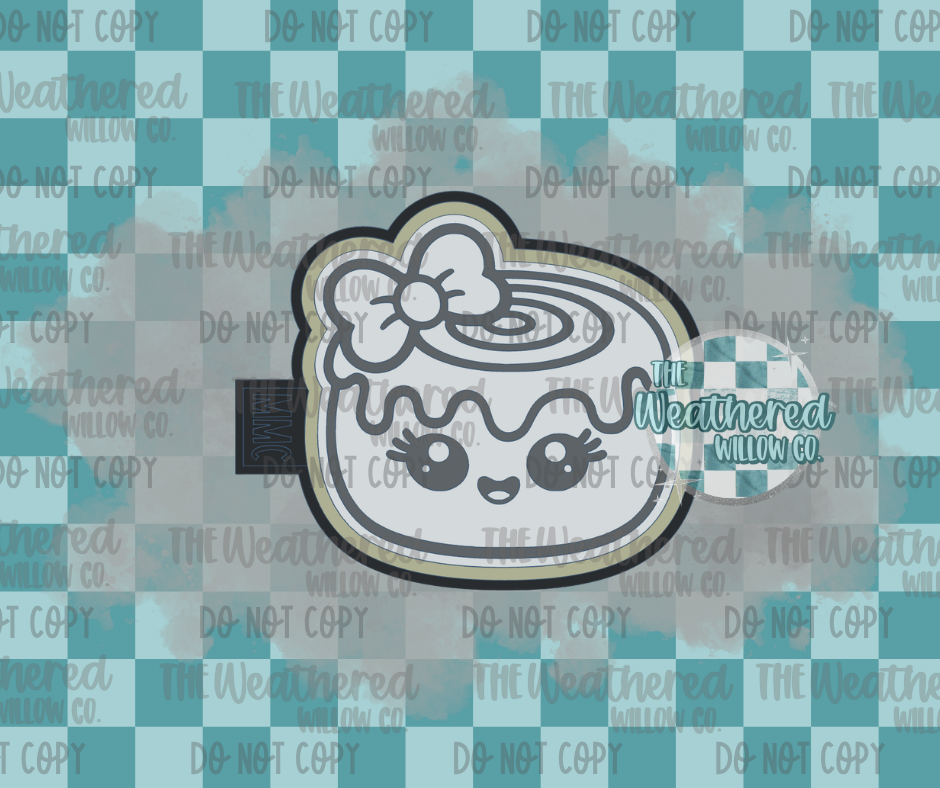 Cute cinnamon roll - Silicone Freshie Mold