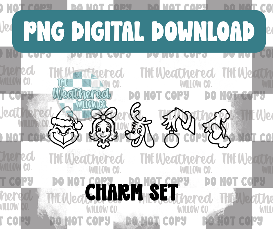 Gman Charm Set - PNG Digital File Download
