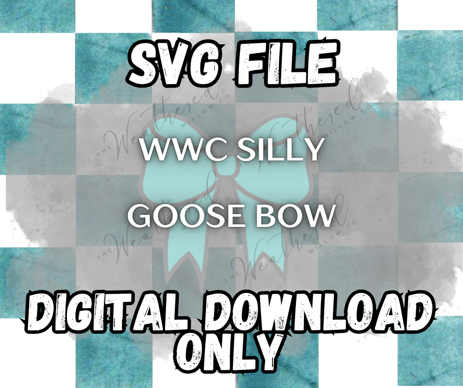 WWC Distinguished Silly Goose Bow SVG ** DIGITAL DOWNLOAD**