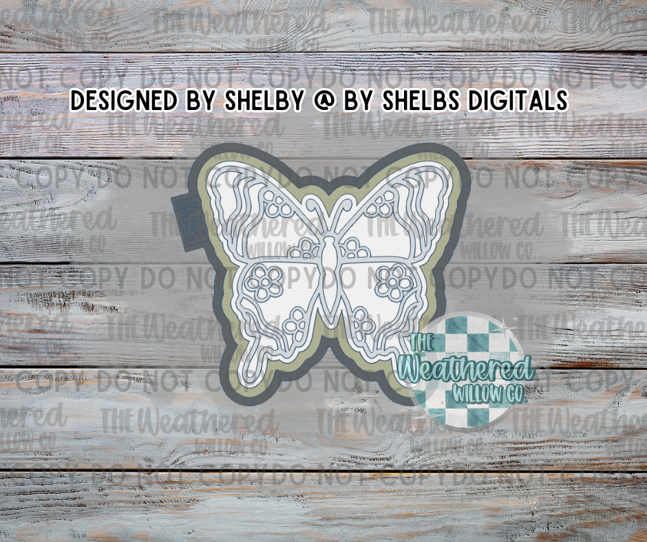 Groovy Butterfly - Silicone Freshie Mold