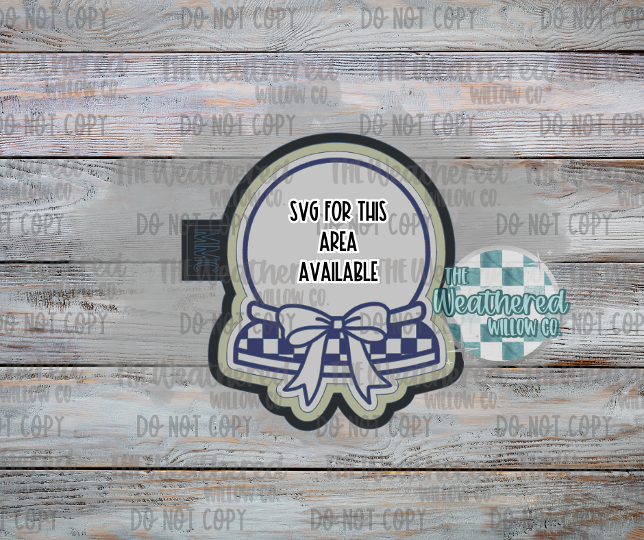 Checkered Snow Globe - Silicone Freshie Mold