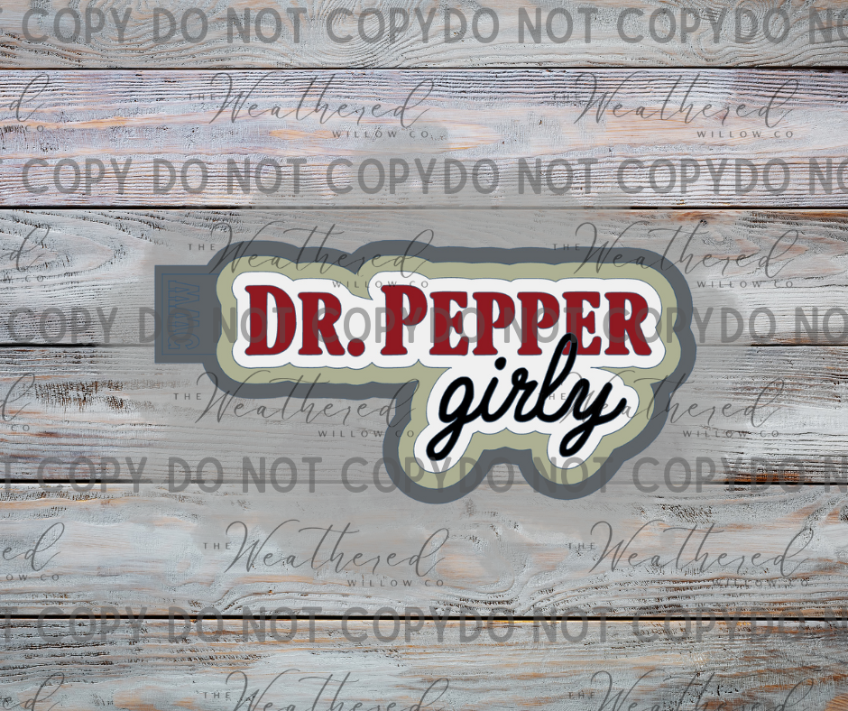 Dr. Pepper Girly - Silicone Freshie Mold