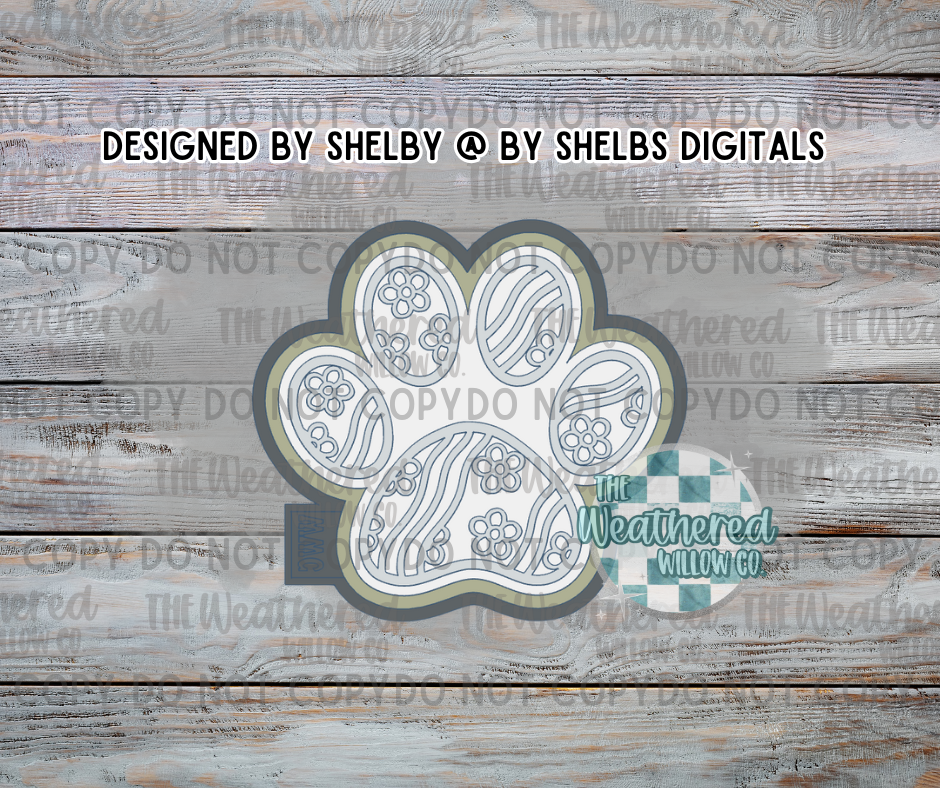 Groovy Paw - Silicone Freshie Mold