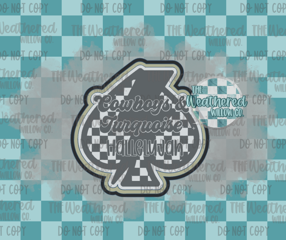 Cowboys & Turquoise Hallelujah - Silicone Freshie Mold