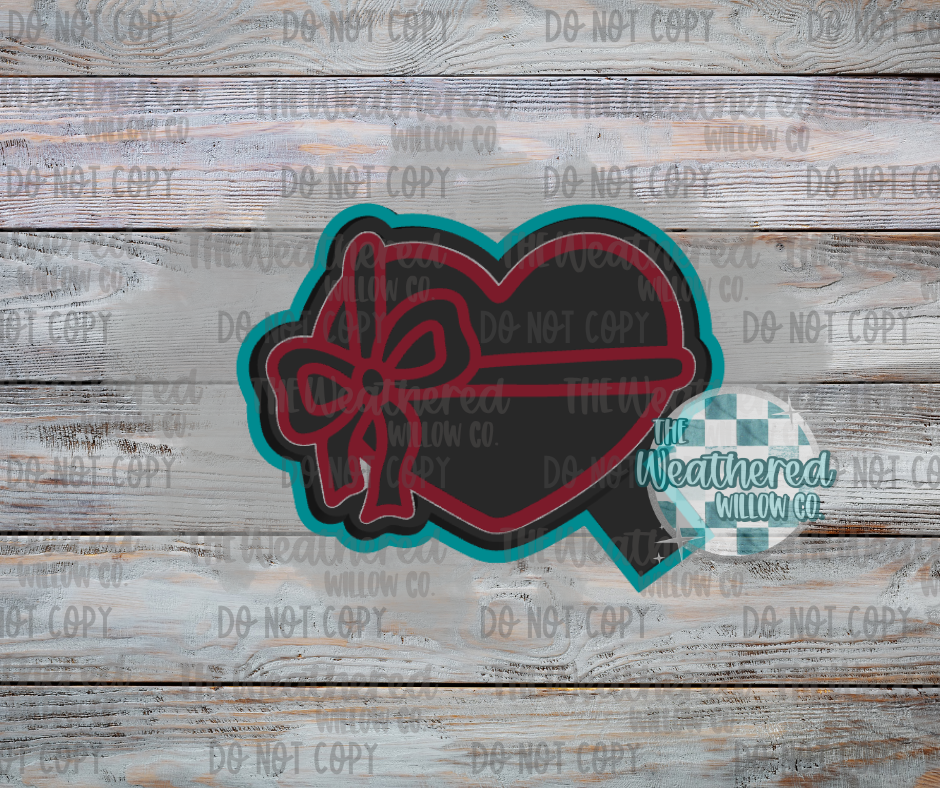 Heart Box of Chocolates with Bow- Silicone Freshie Mold