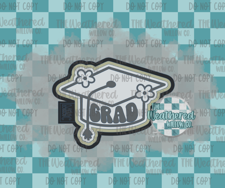 Grad Cap - Silicone Freshie Mold