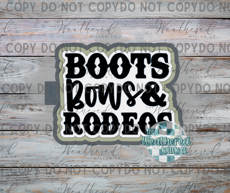 Boots, Bows & Rodeos - Silicone Freshie Mold
