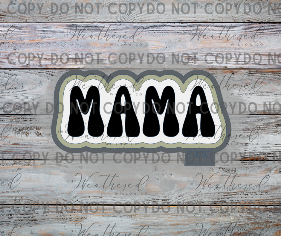 MAMA - Silicone Freshie Mold