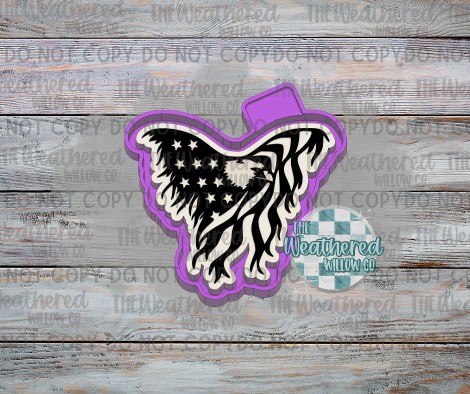 American Flag Eagle - Silicone Freshie Mold