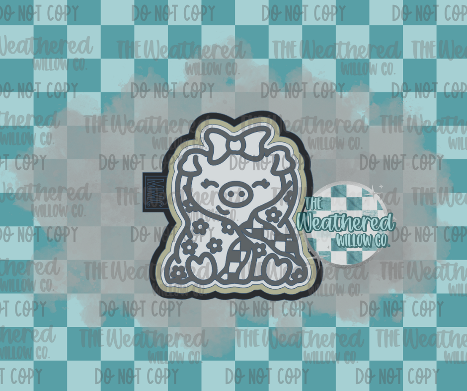 Cozy groovy pig - Silicone Freshie Mold