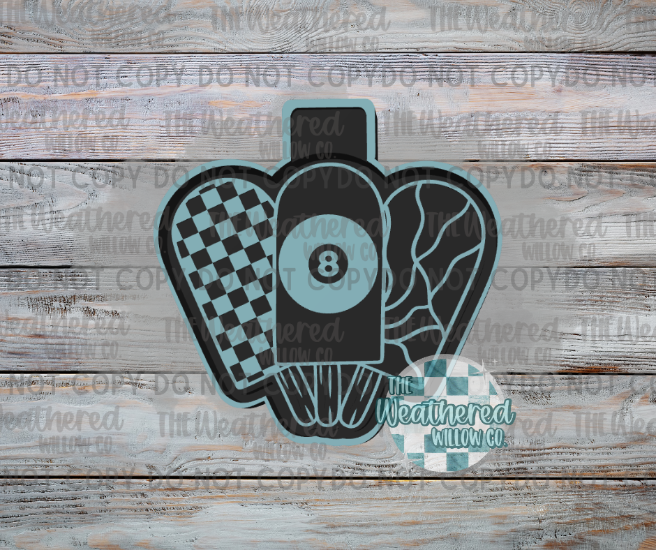 8Ball Popsicles - Silicone Freshie Mold