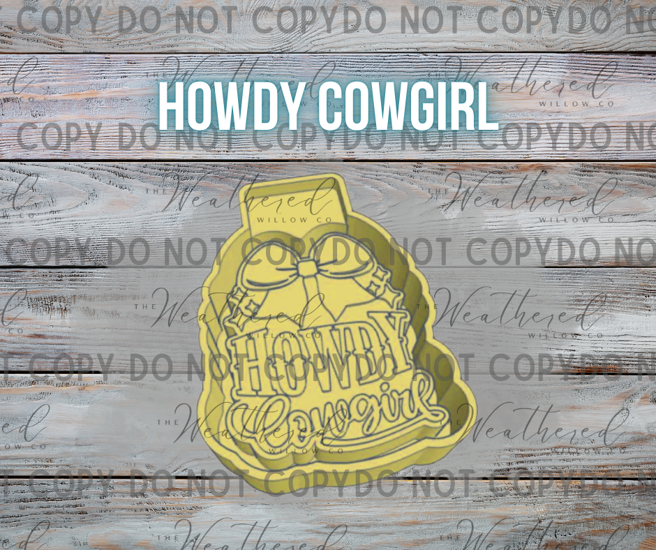 Howdy Cowgirl - Silicone Freshie Mold