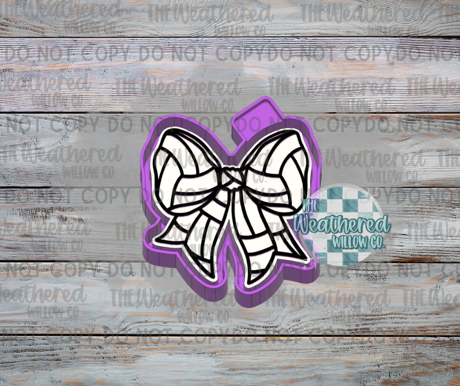 Volleyball Bow - Silicone Freshie Mold