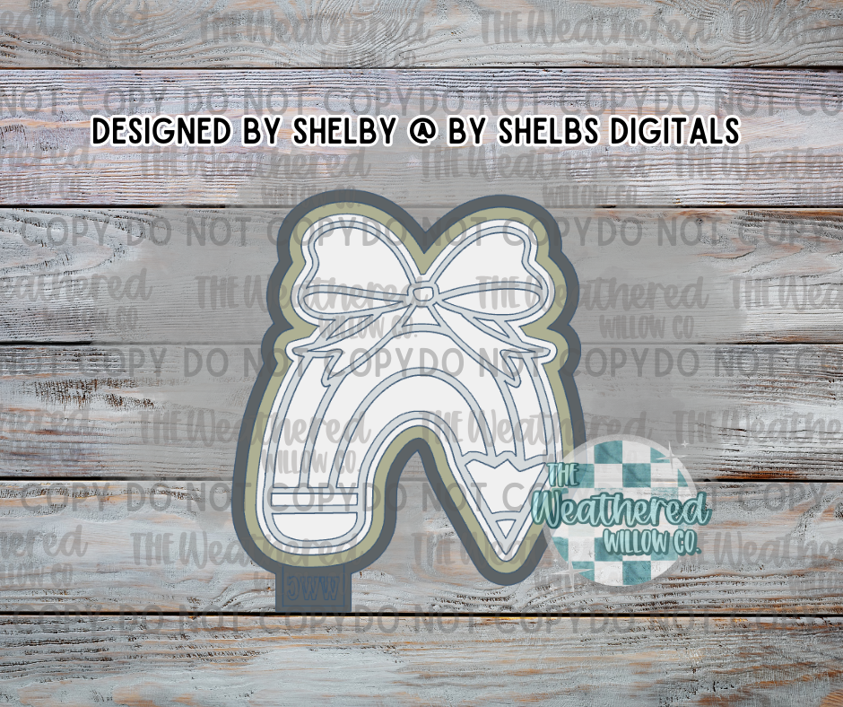 Pencil rainbow with bow - Silicone Freshie Mold