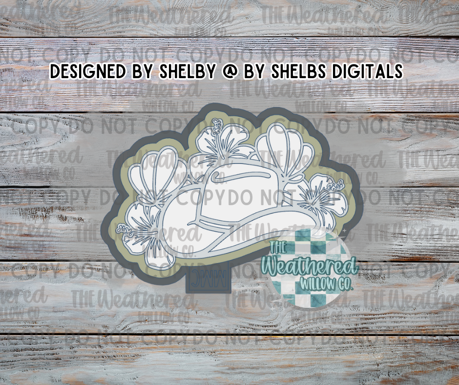 Coastal Cowgirl Hat - Silicone Freshie Mold