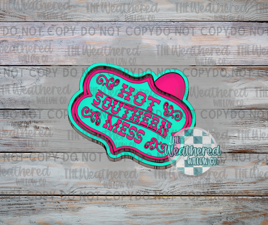 Hot southern mess - Silicone Freshie Mold