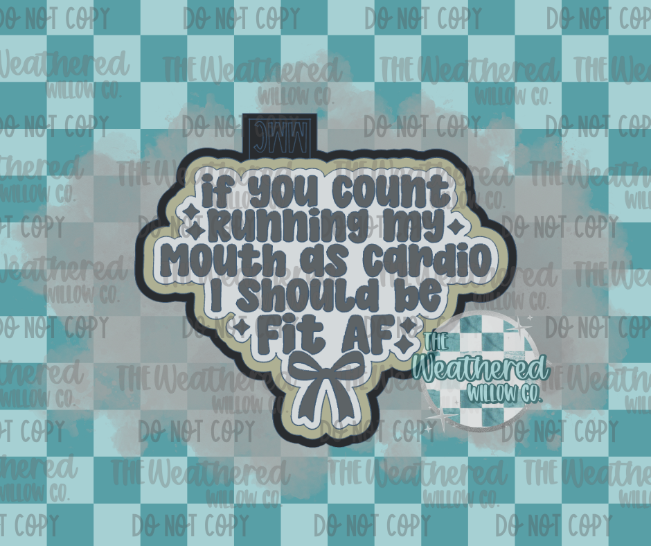 If you count running my mouth as cardio - Silicone Freshie Mold