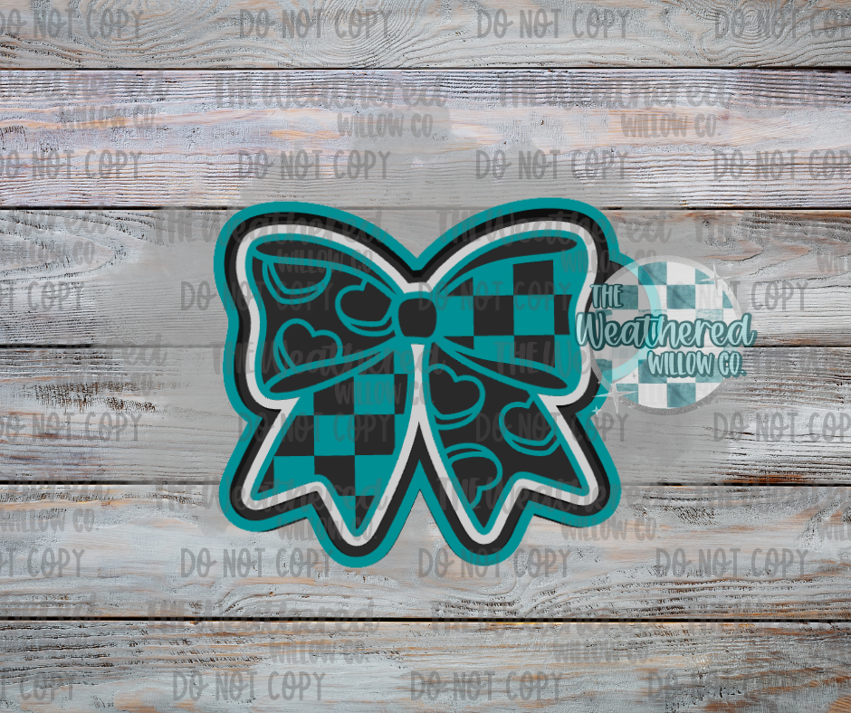 Convo Heart Bow - Silicone Freshie Mold