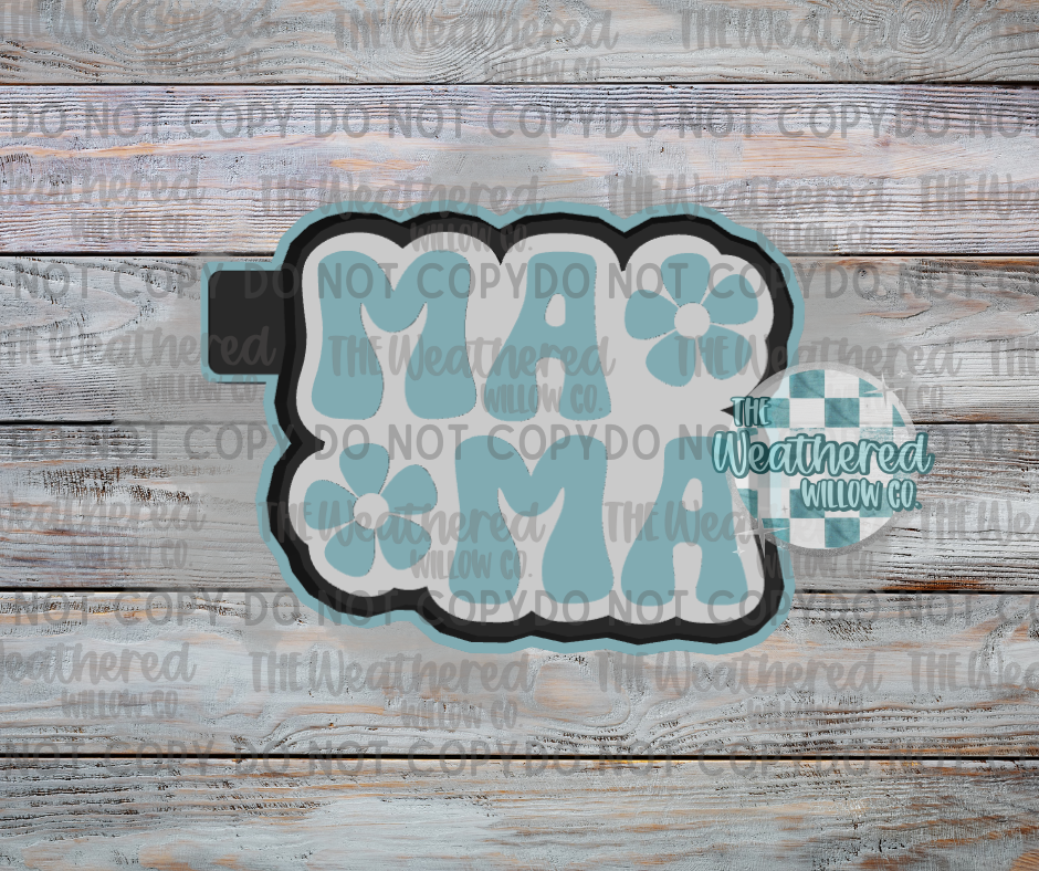 Mama with flowers - Silicone Freshie Mold