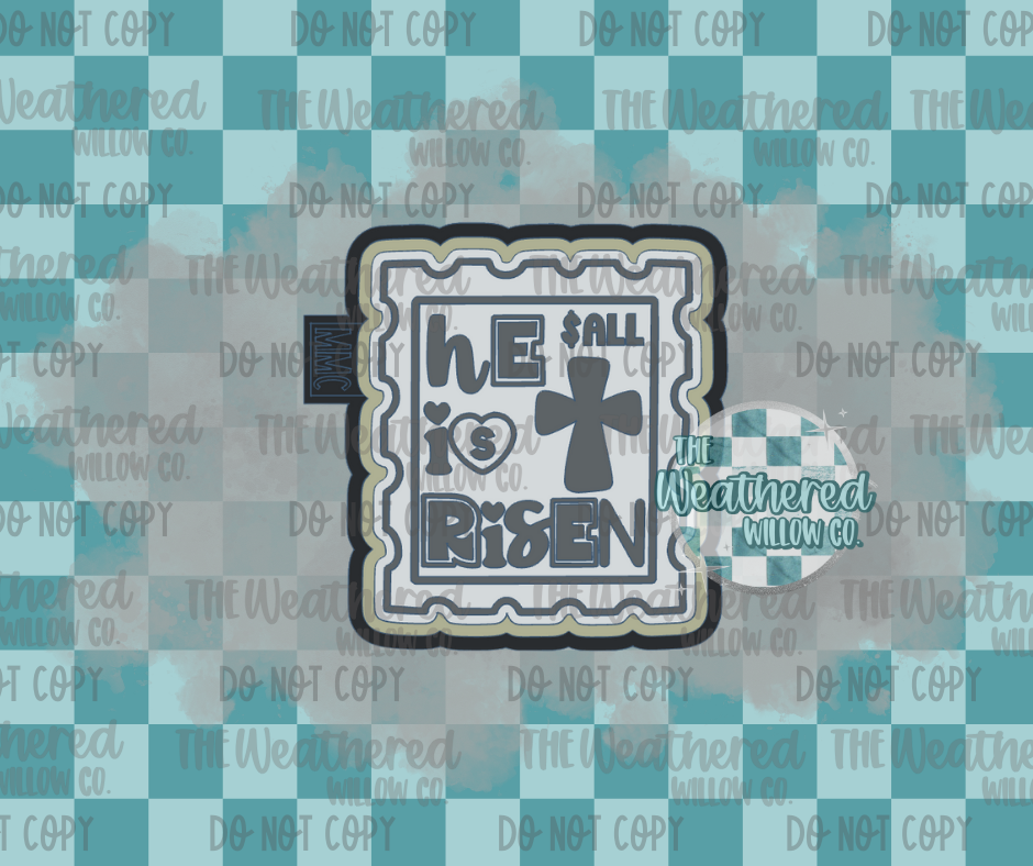 He is risen stamp - Silicone Freshie Mold