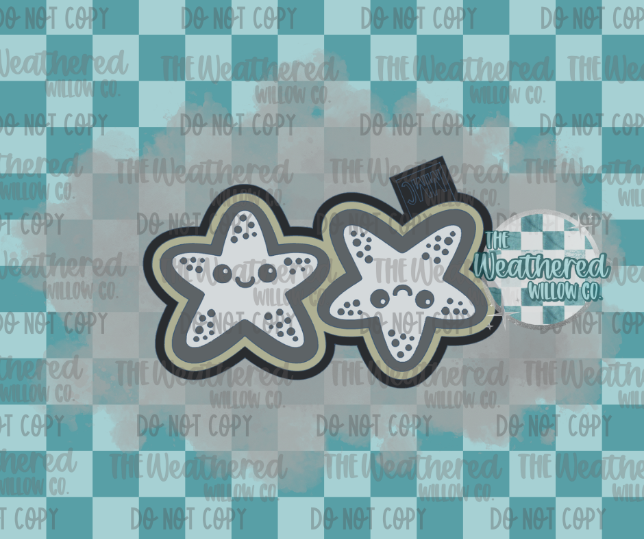 VENT SET; Cute Starfish - Silicone Freshie Mold