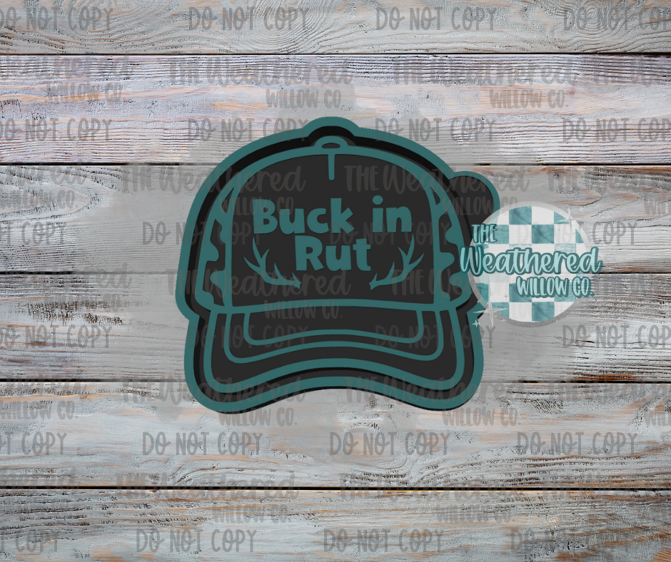 Buck in rut hat - Silicone Freshie Mold