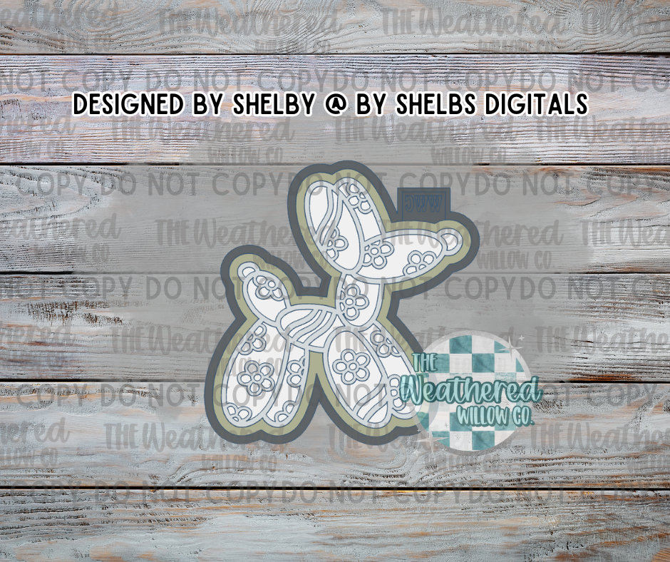 Groovy Balloon Dog - Silicone Freshie Mold
