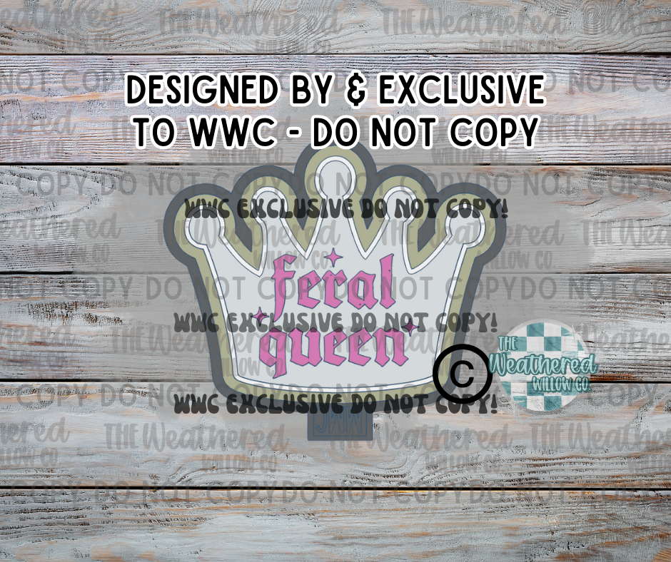 Feral Queen(CROWN);WWC EXCLUSIVE MOLD - Silicone Freshie Mold