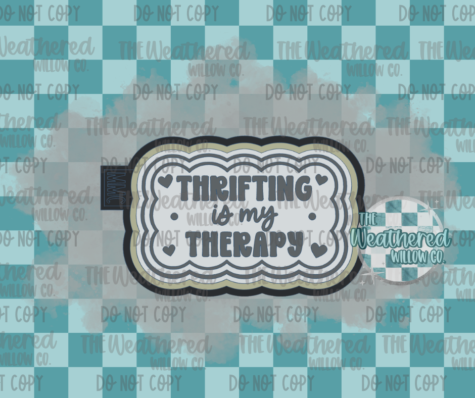 Thrifting is my therapy - Silicone Freshie Mold