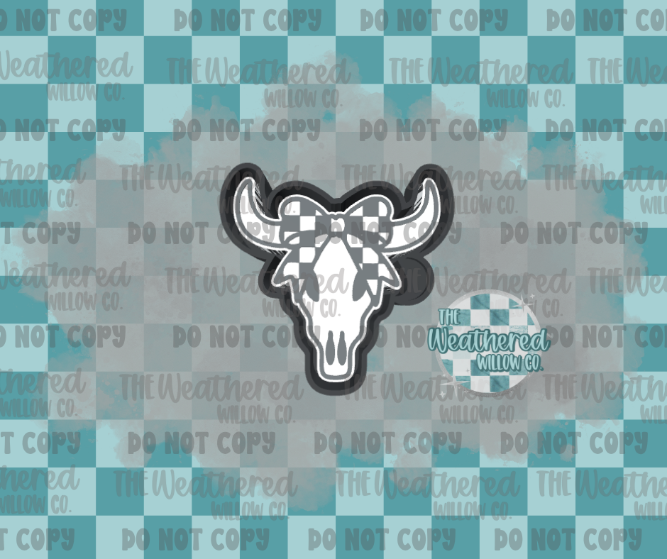 Checkered bow bullhead - Silicone Freshie Mold