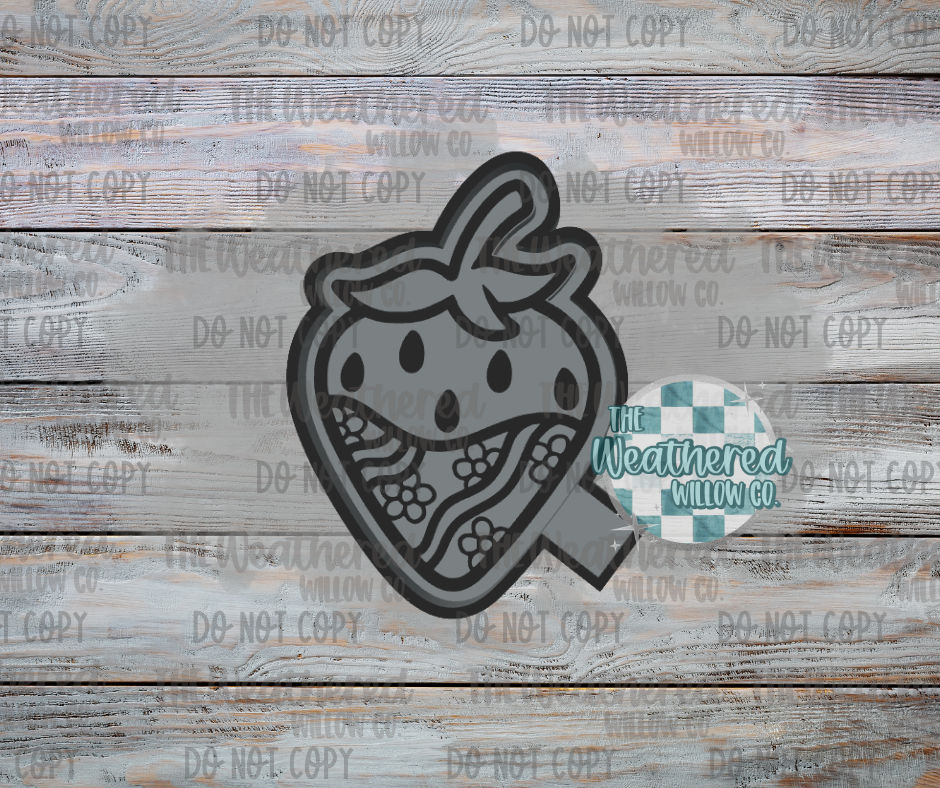 Groovy Strawberry - Silicone Freshie Mold