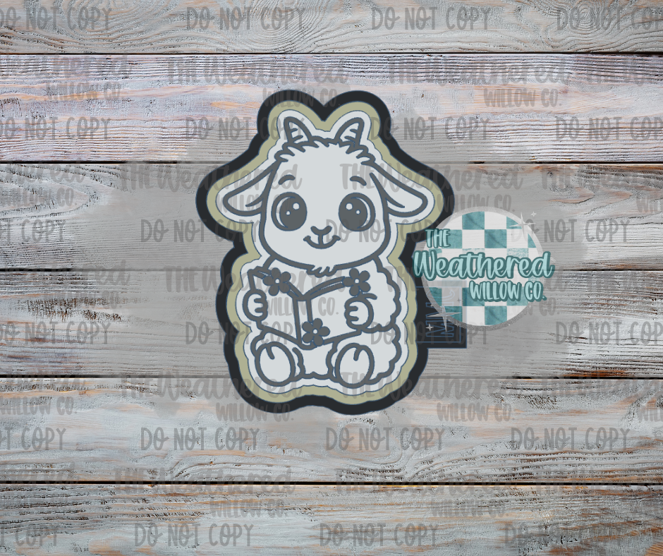 Reading Goat - Silicone Freshie Mold