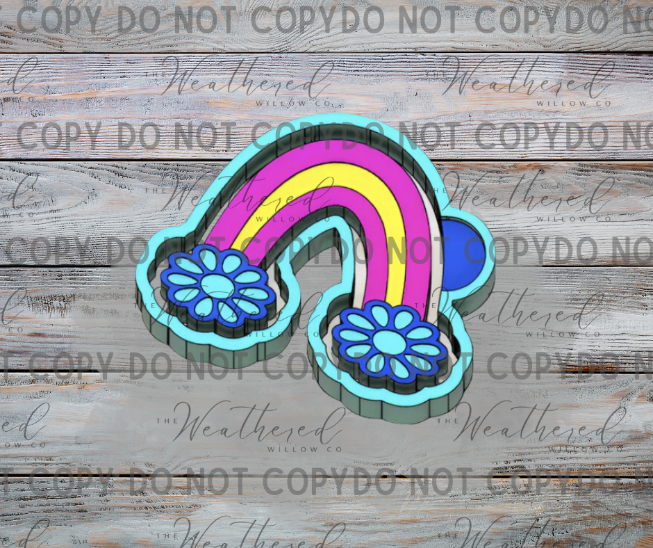 Concho Rainbow - Silicone Freshie Mold