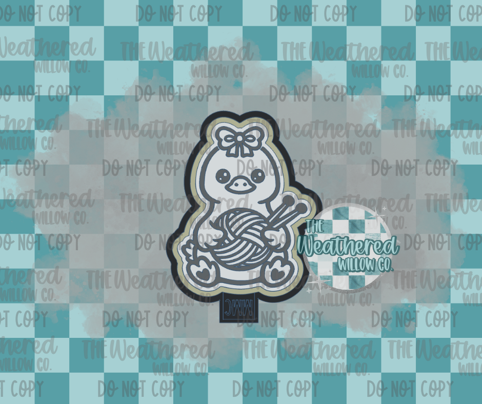 Knitting goose - Silicone Freshie Mold