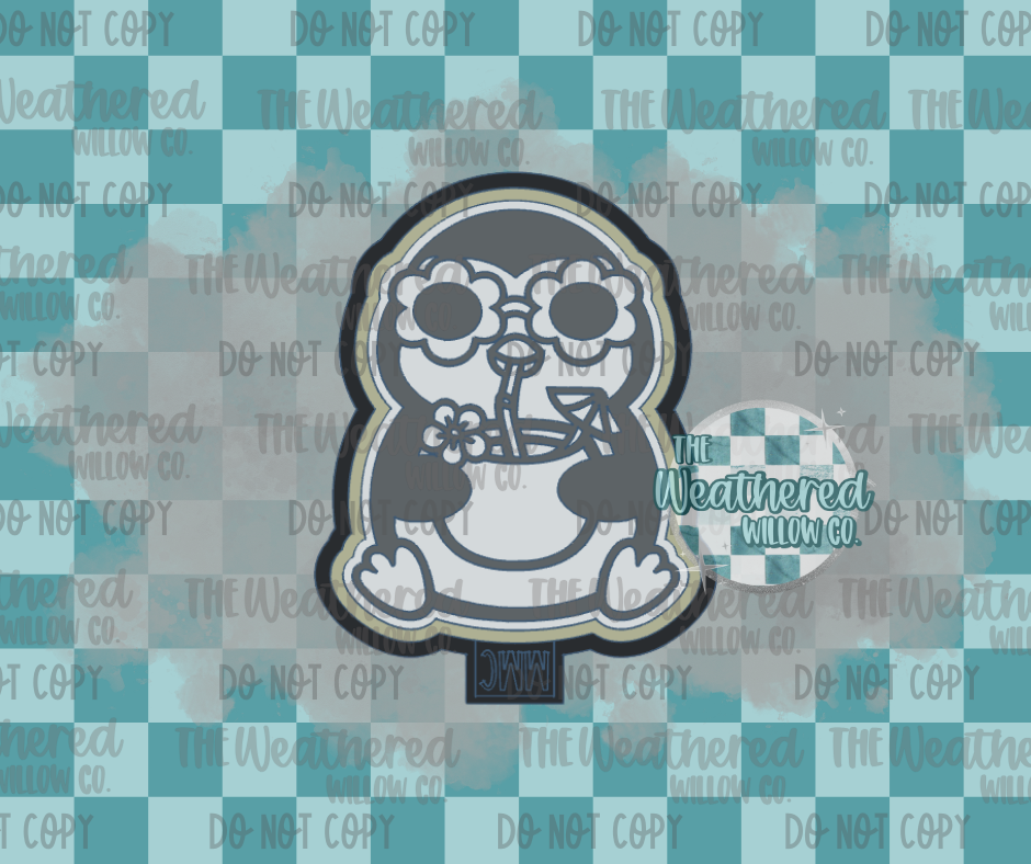 Summer penguin - Silicone Freshie Mold