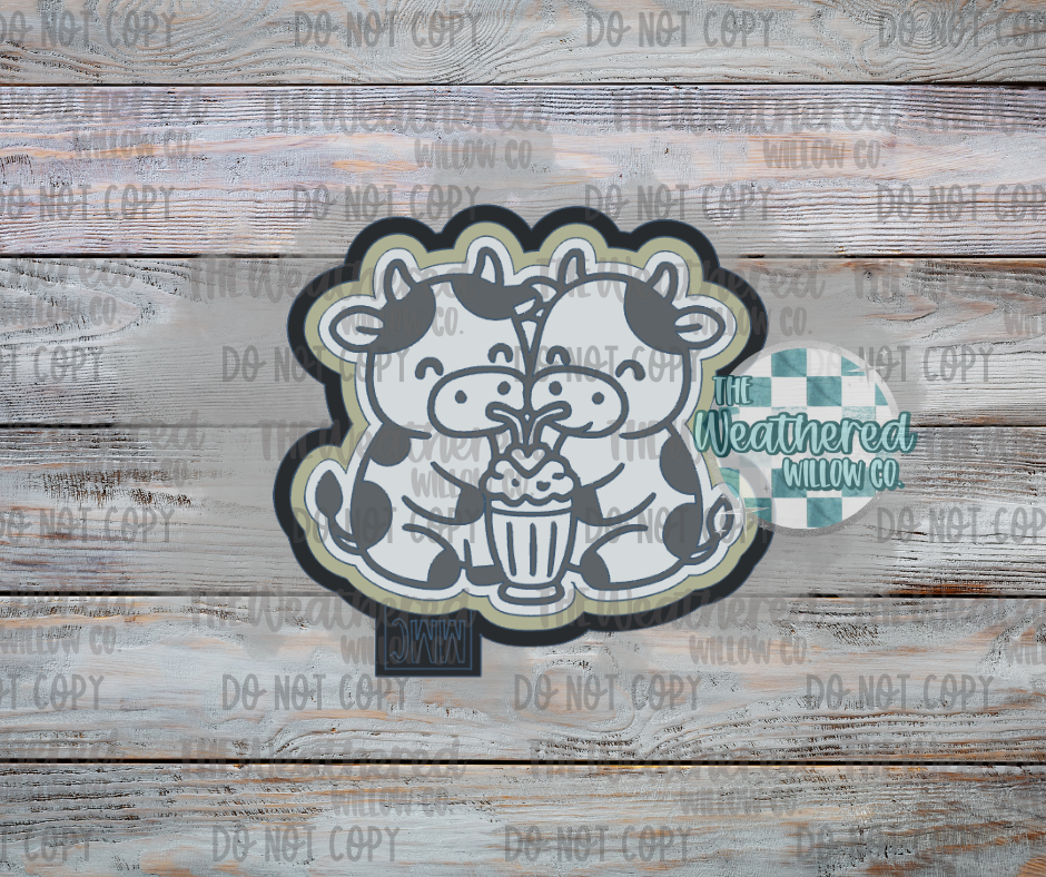 In Love Milkshake Moos - Silicone Freshie Mold