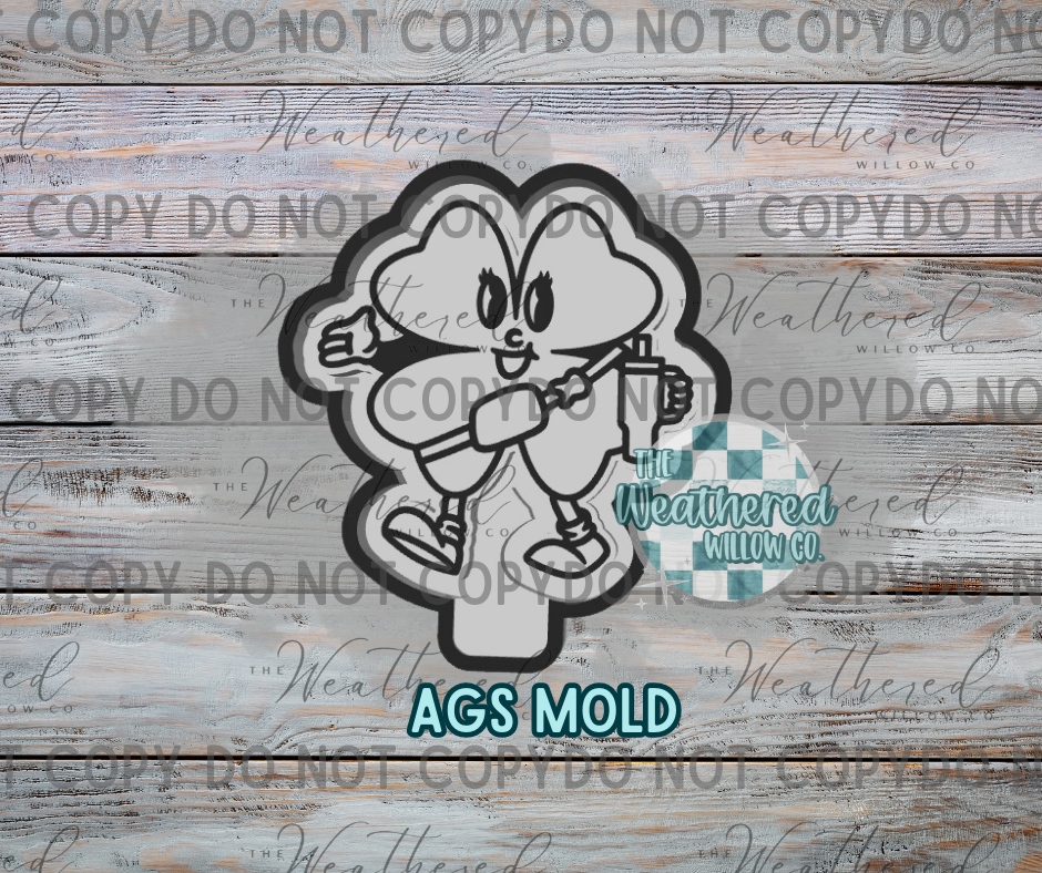 Boujee Shamrock (AGS) - Silicone Freshie Mold