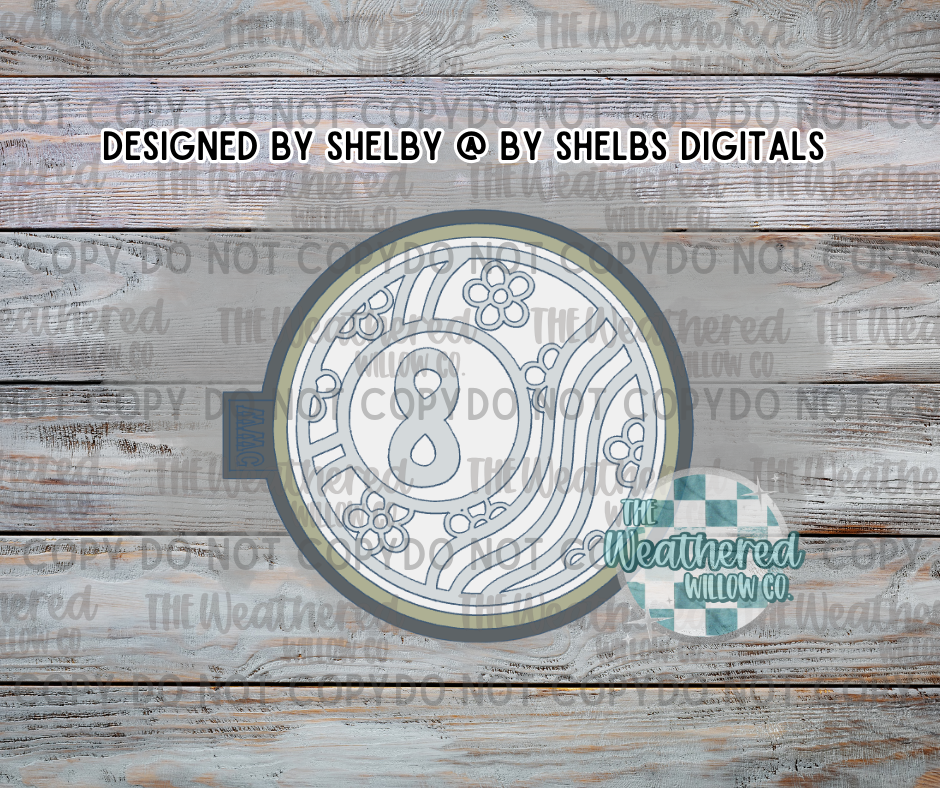 Groovy 8 ball - Silicone Freshie Mold