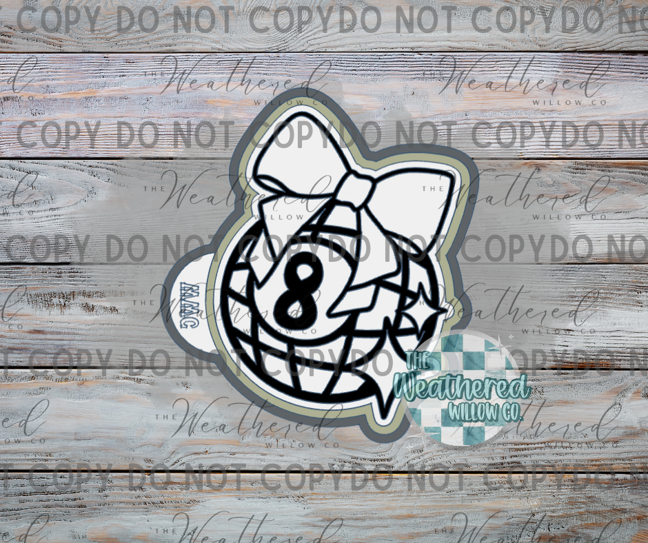 Disco 8 Ball with Bow - Silicone Freshie Mold