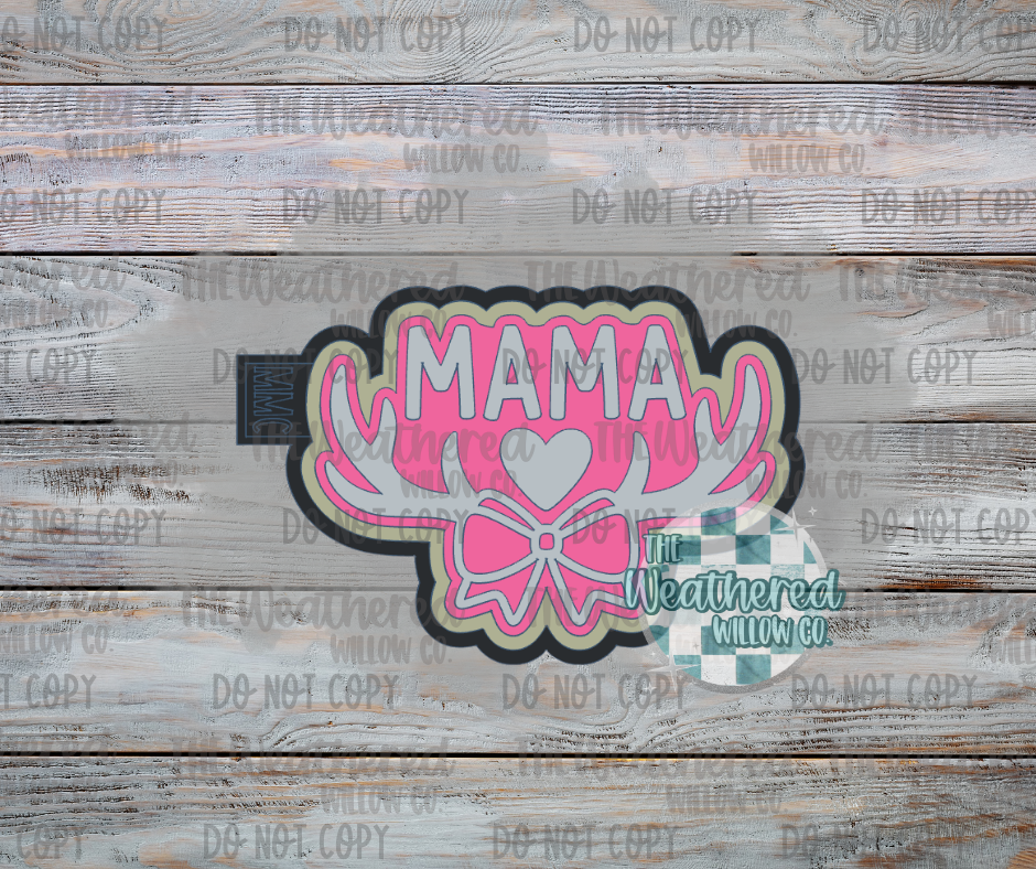 Mama antlers - Silicone Freshie Mold