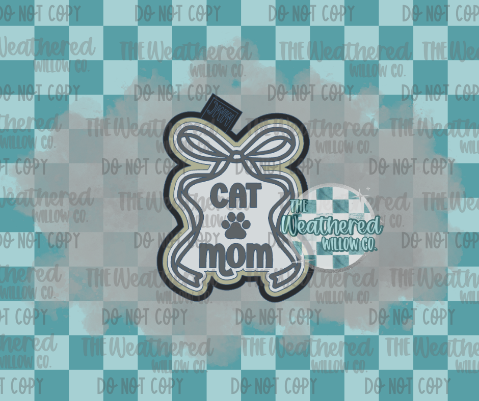 Bow cat mom - Silicone Freshie Mold
