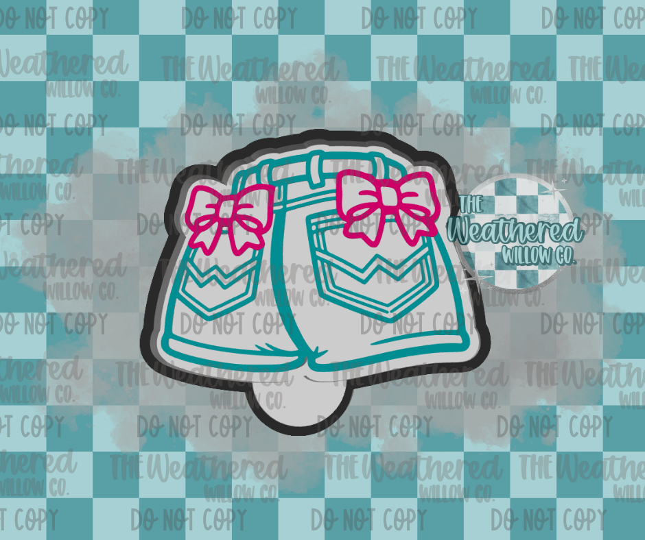 Shorts with bows - Silicone Freshie Mold