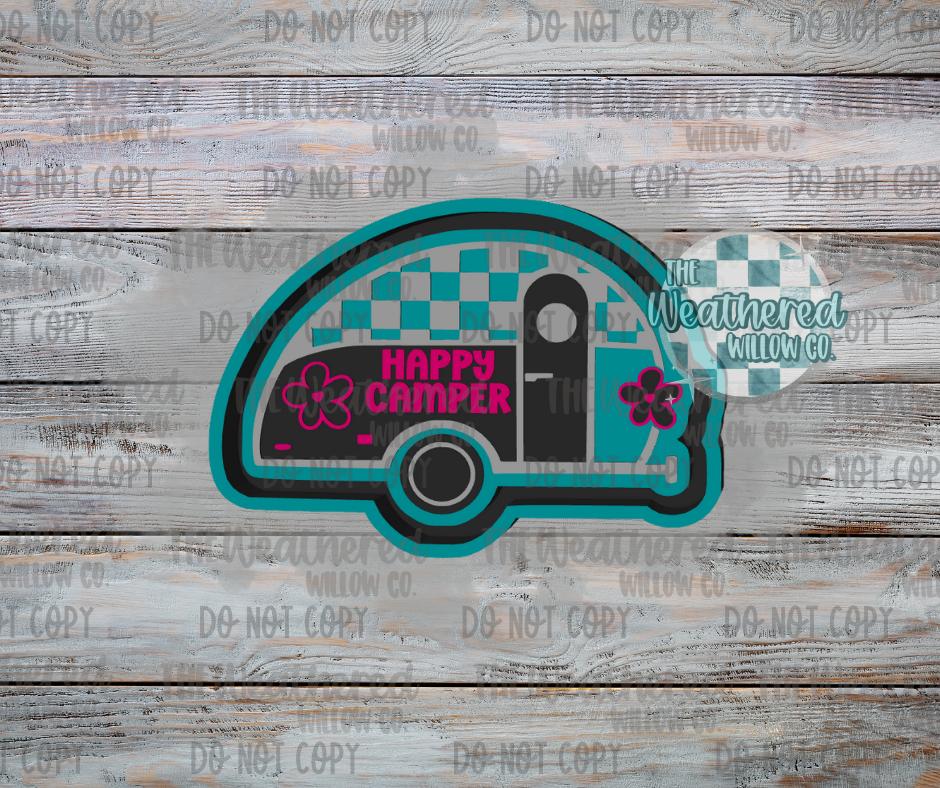 Happy Camper - Silicone Freshie Mold