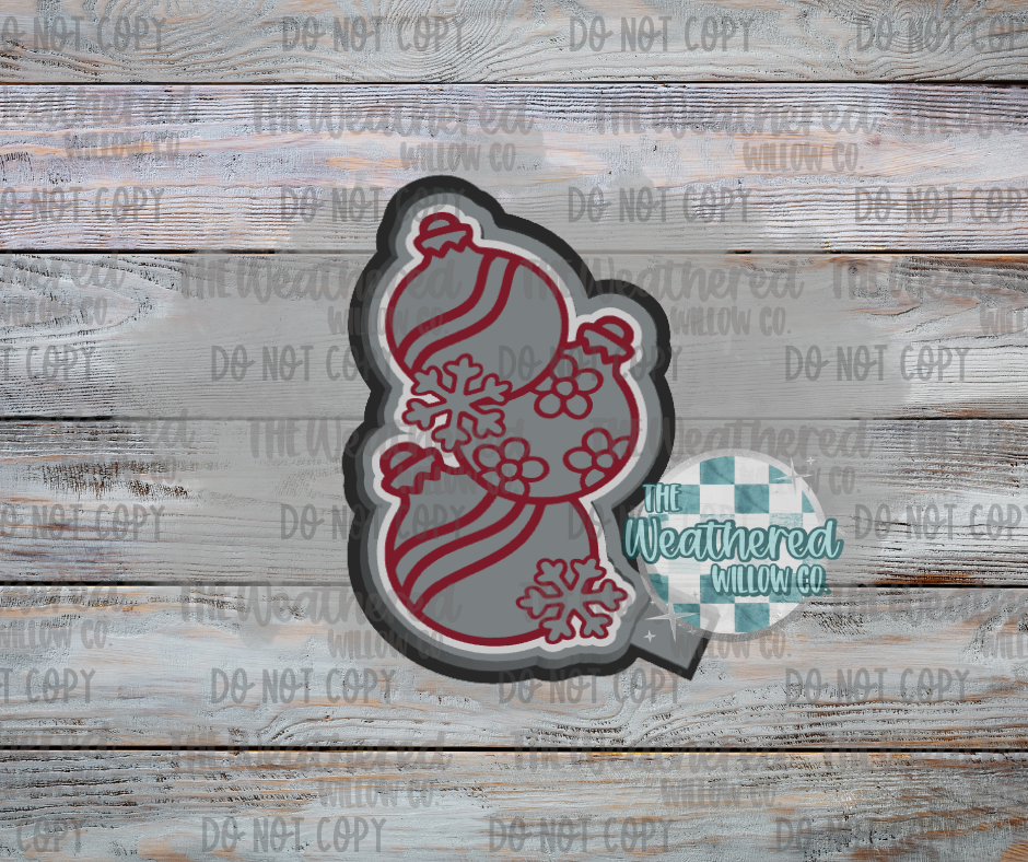 Stacked Ornaments - Silicone Freshie Mold