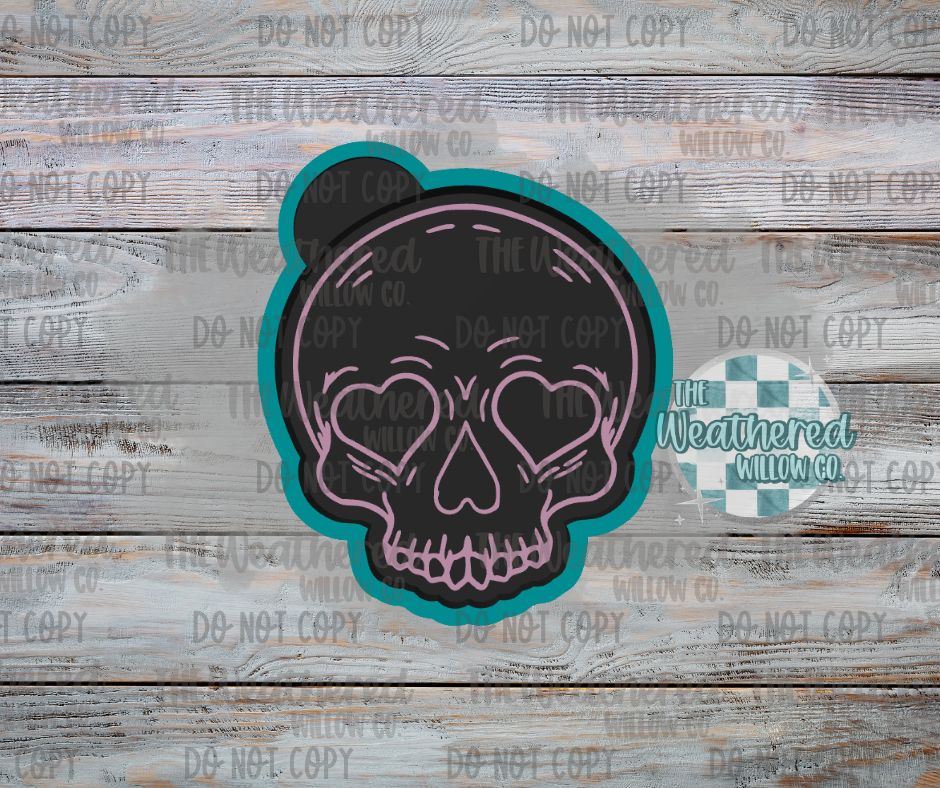 Heart Skull - Silicone Freshie Mold