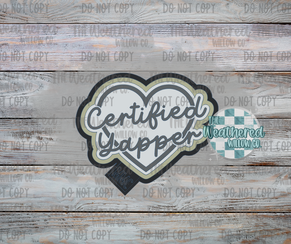 Certified Yapper - Silicone Freshie Mold