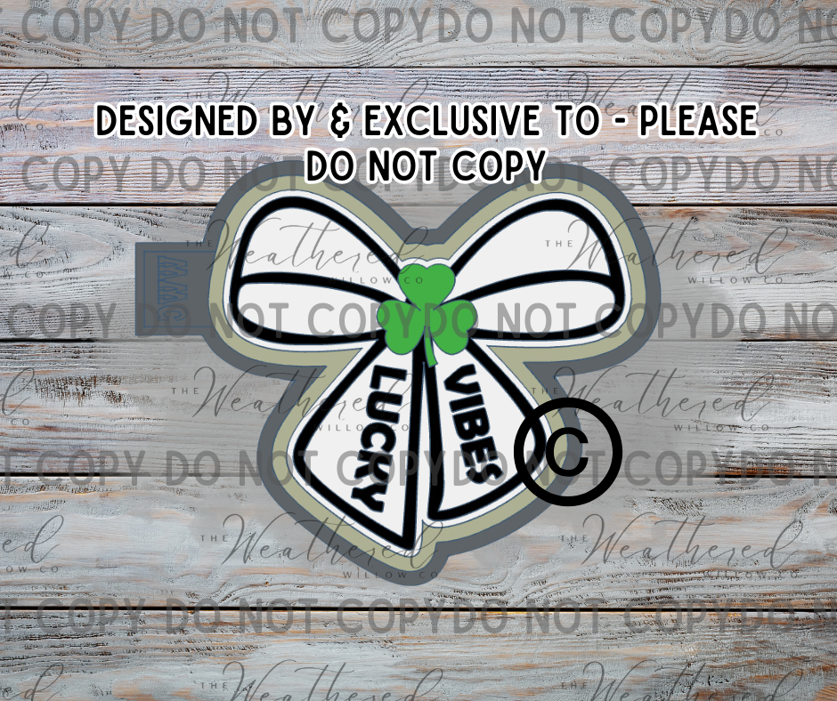 Lucky Vibes Bow; WWC EXCLUSIVE MOLD & DESIGN - Silicone Freshie Mold