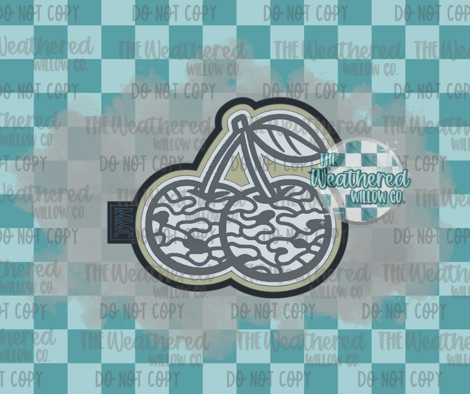 Camo Cherries - Silicone Freshie Mold