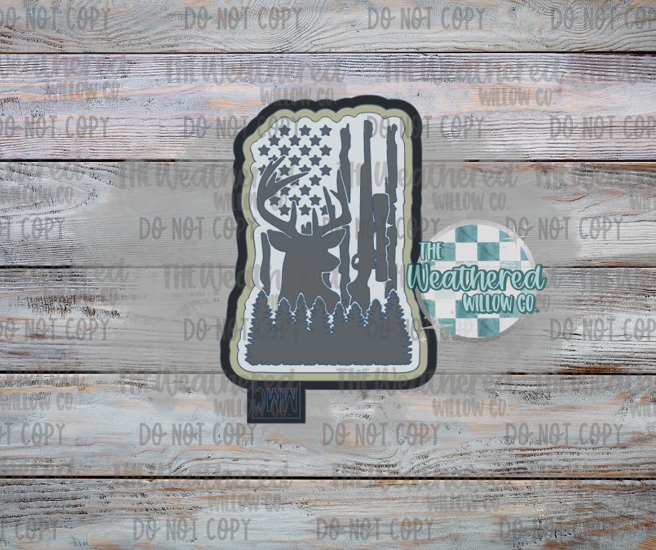 Hunting Flag - Silicone Freshie Mold