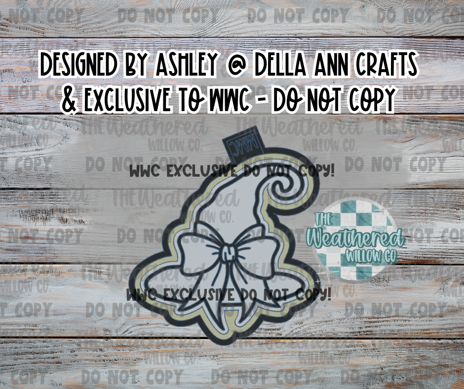 Witch hat with bow;WWC EXCLUSIVE - Silicone Freshie Mold